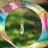 In the Breeze, LLC. - Striped Iridescent Mylar Spin Quartet with Crystal