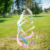 In the Breeze, LLC. - Striped Iridescent Crystal Spinner