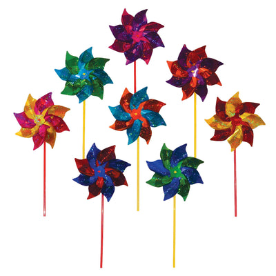 In the Breeze, LLC. - Classic Mylar Pinwheels - 8 PC