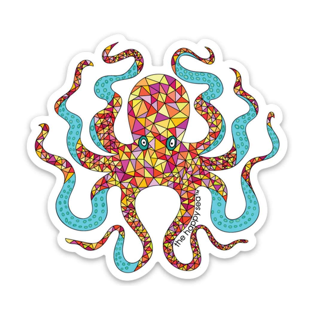 The Happy Sea - 3" Octopus Sticker