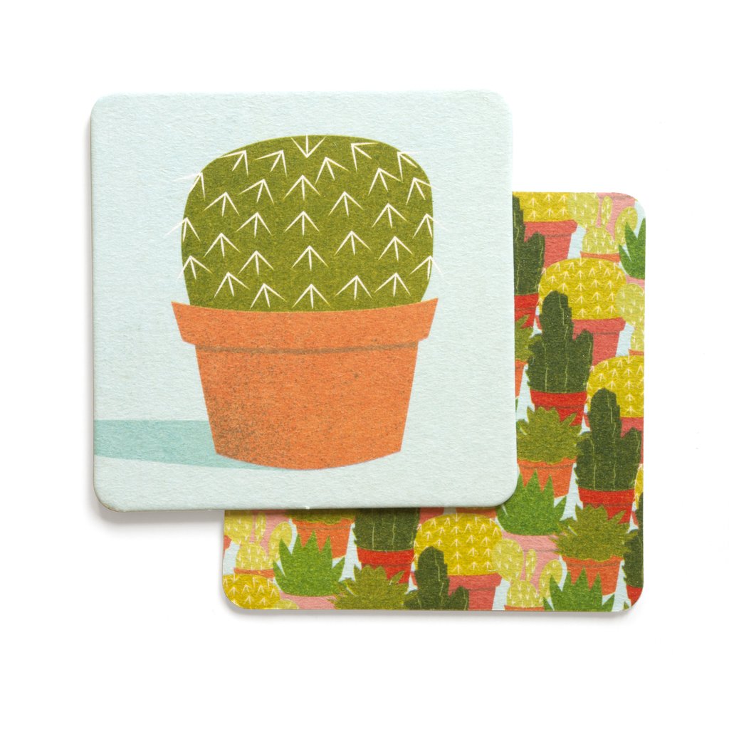 Smarty Pants Paper - Cactus Coasters set of 4- Closeout Item