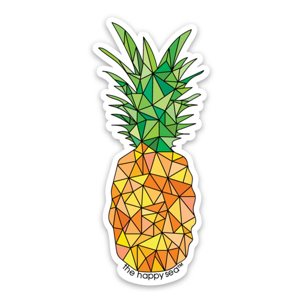 The Happy Sea - 3" Pineapple Sticker