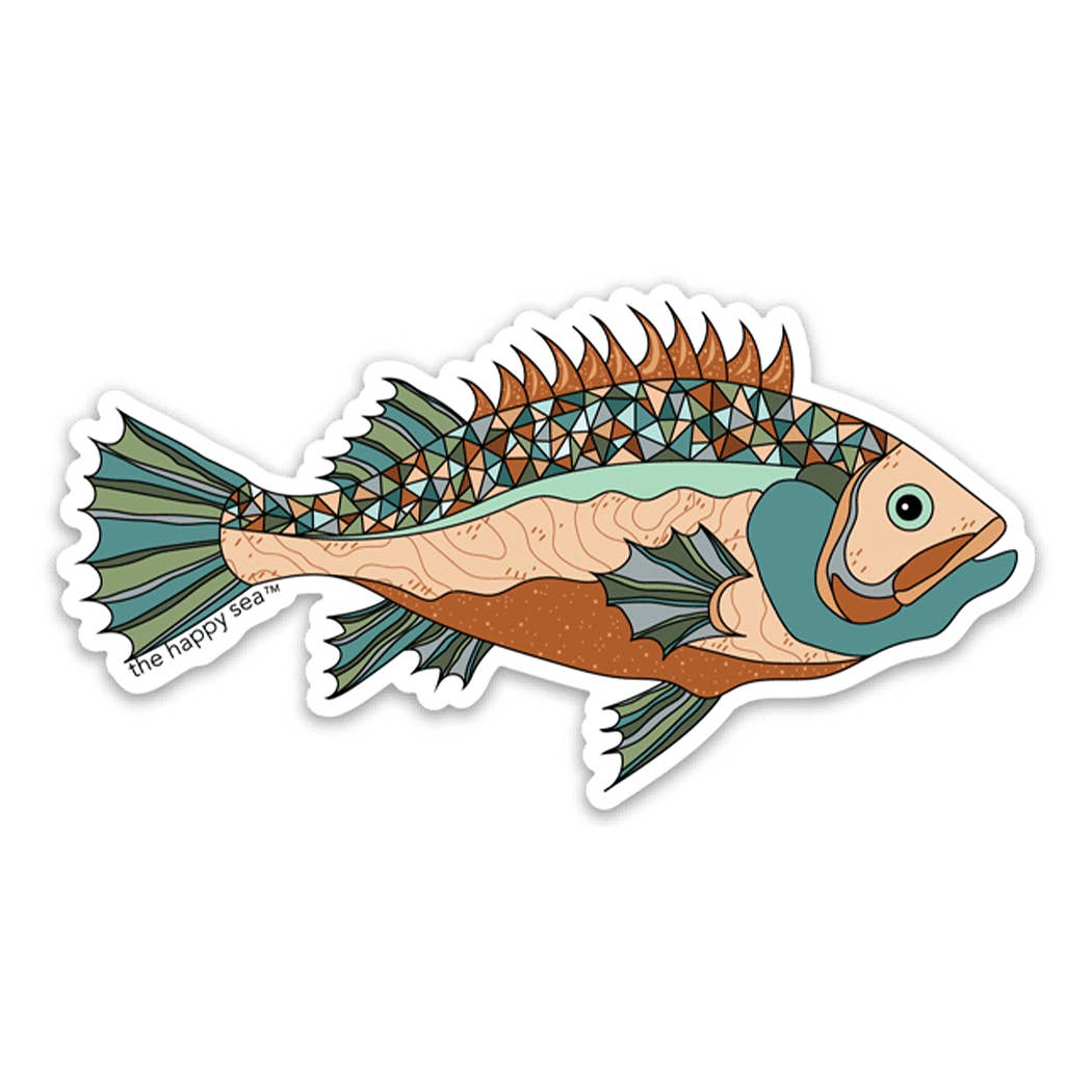The Happy Sea - 3" Fish Sticker