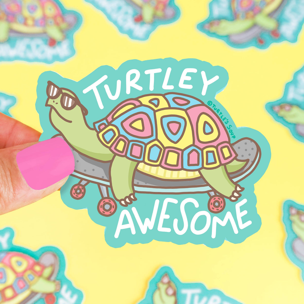 Turtle's Soup - Turtley Awesome Vinyl Sticker